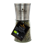 Grüner Pfeffer mit Mühle